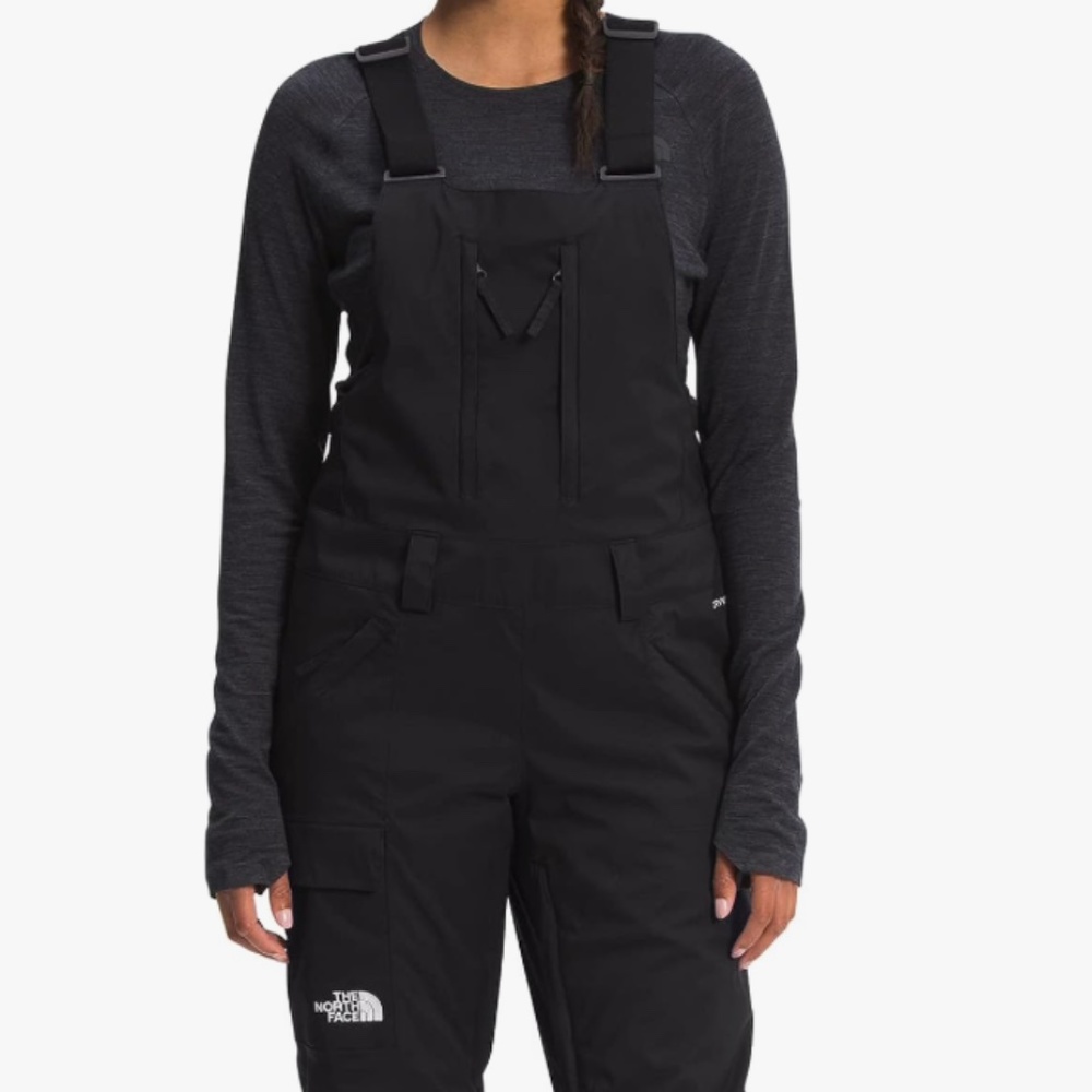 NEW THE NORTH FACE Women's Freedom Insulated Bib, TNF Black X-Large XL